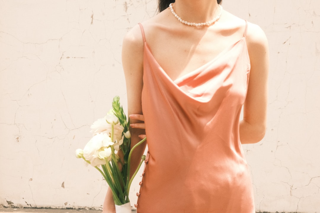 model wearing asymmetrical dress