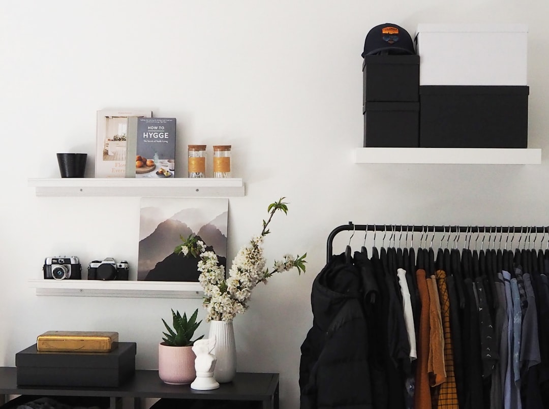 organized minimalist closet winter