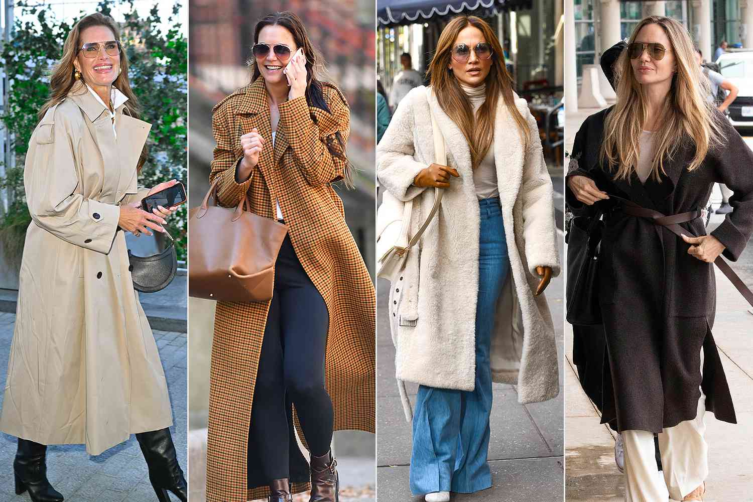 celebrity wearing oversized coat