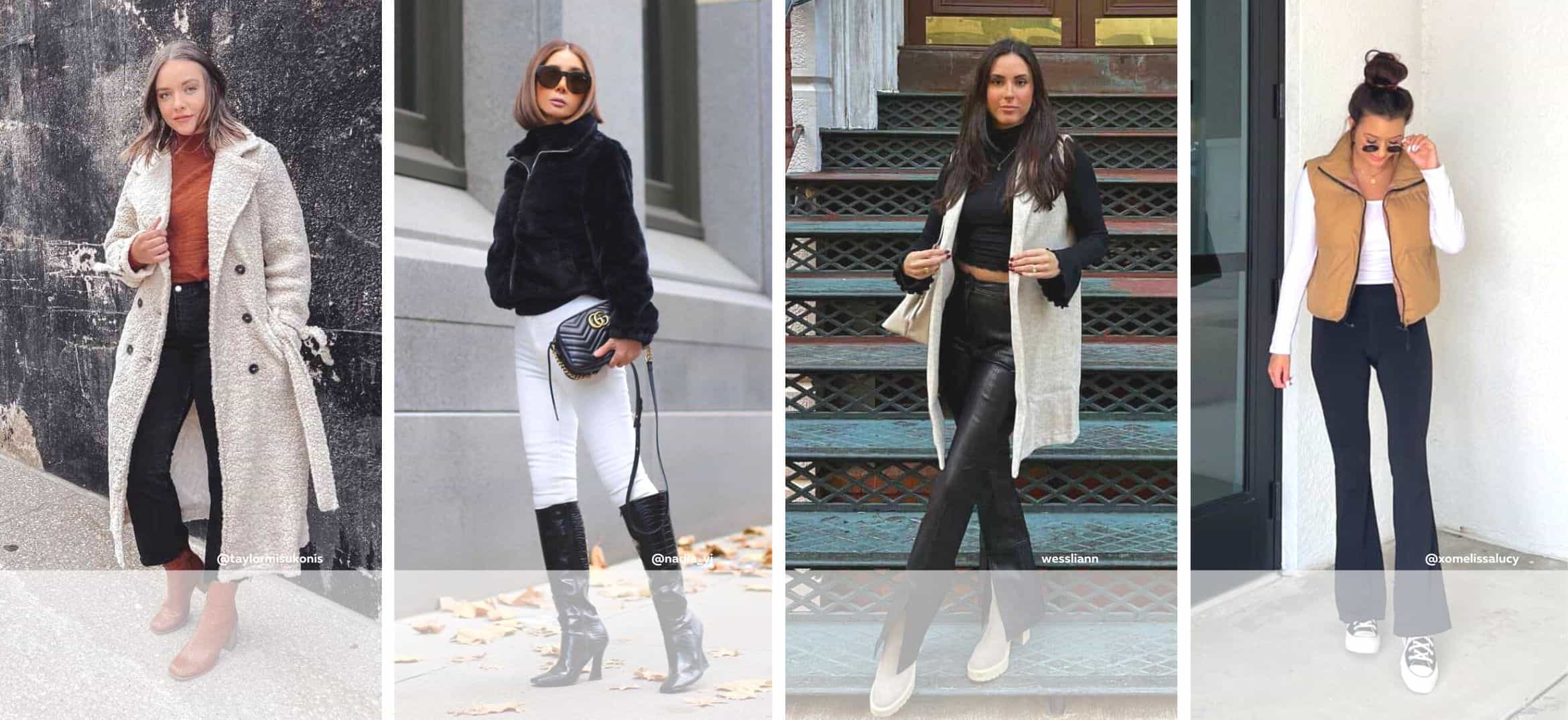 chic winter layering outfits