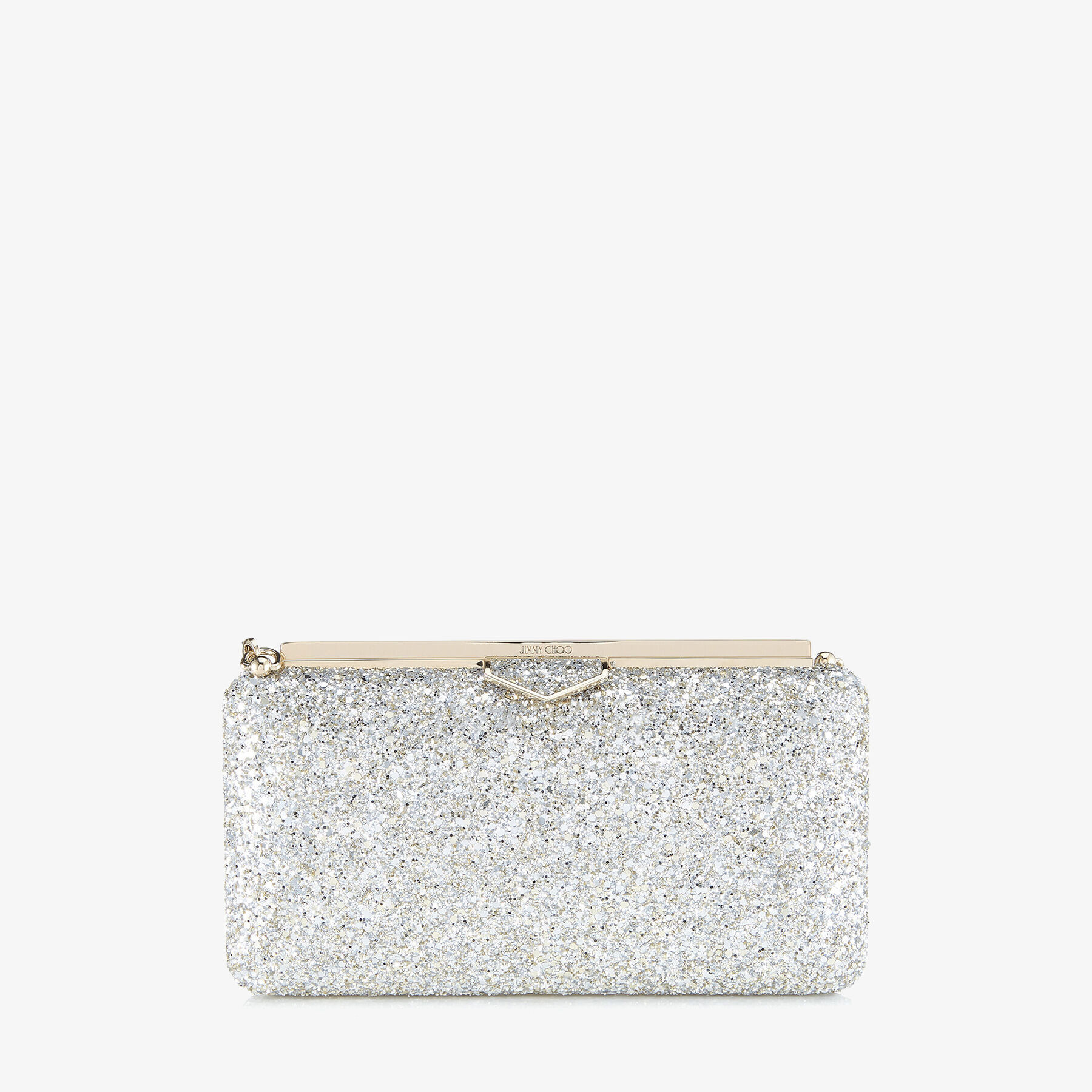 glitter clutch bag