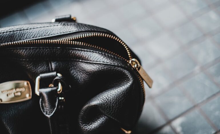 metallic clutch bag close-up