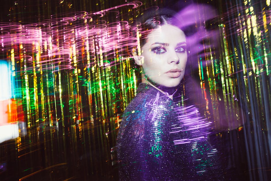 Rose gold makeup and outfit