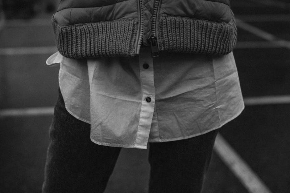 textured winter outfit details