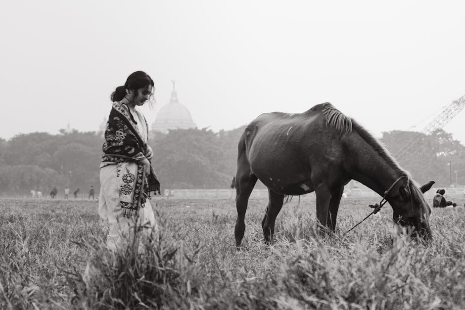 woman tying blanket scarf