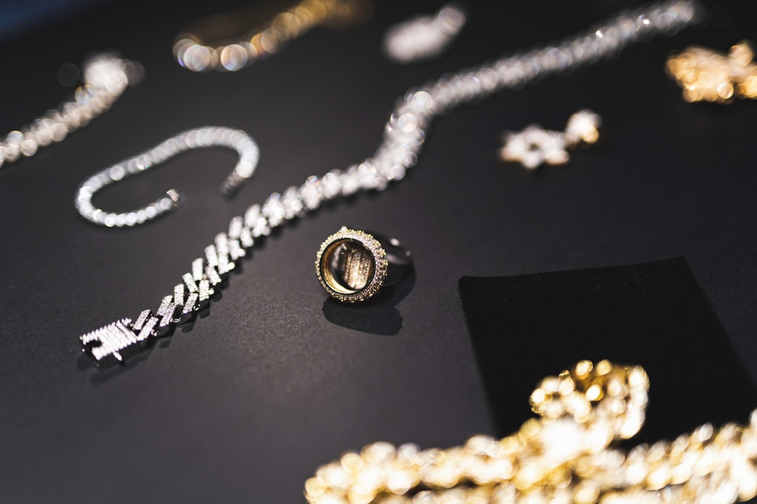 Metallic fashion with silver accessories Metallic fashion with silver accessories