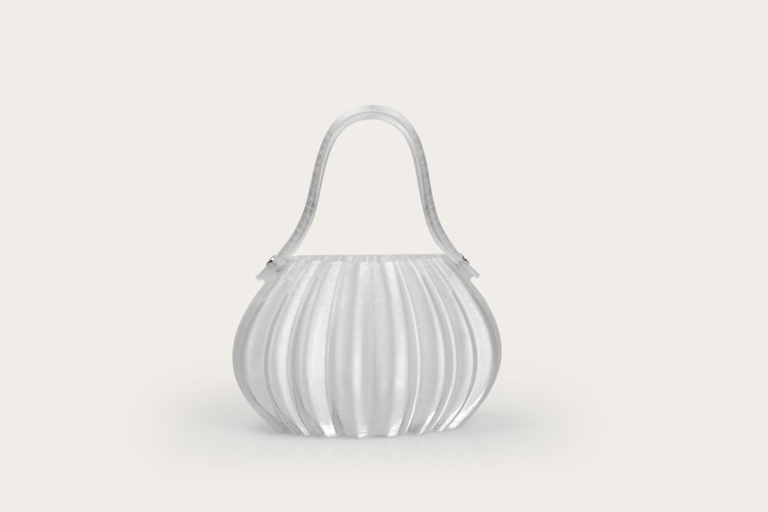 Textured ceramic vase with natural light