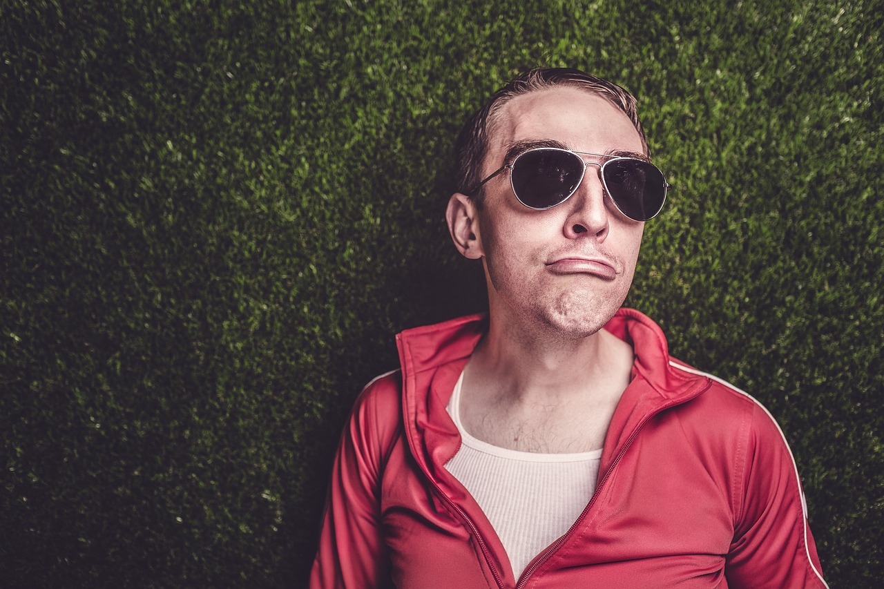 Model in stylish utility jumpsuit