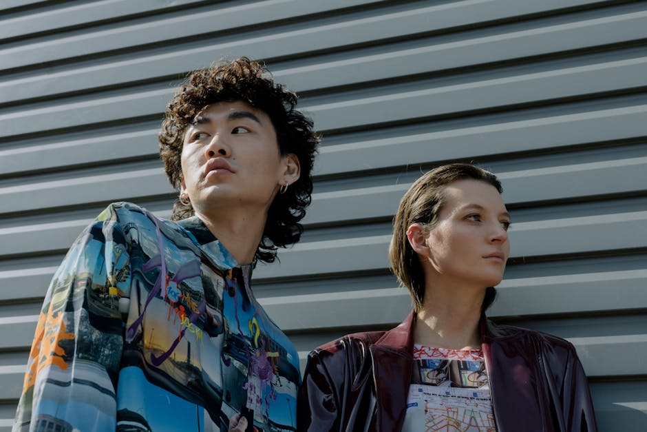 Model layered street style outfit