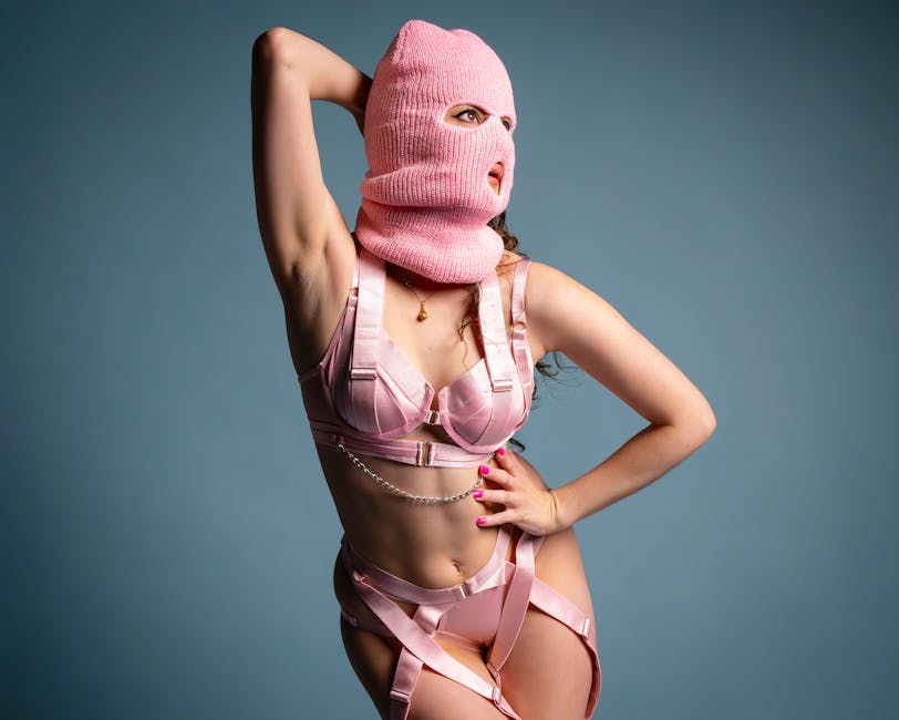 Stylish embellished balaclava