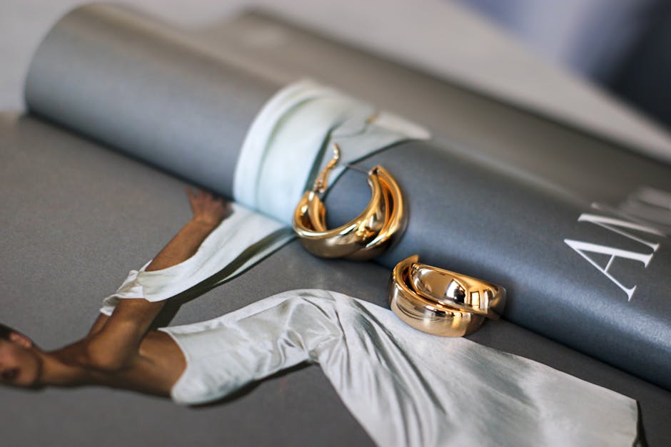 Delicate gold jewelry