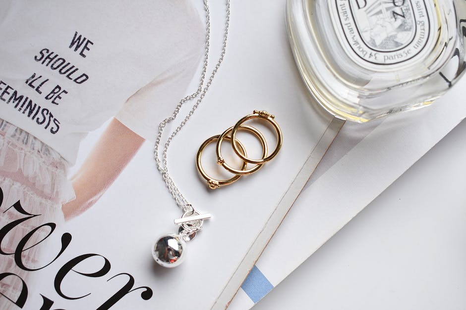 Minimalist gold jewelry