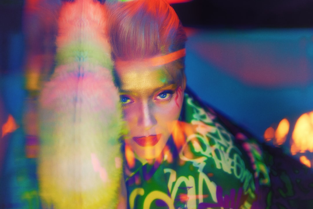 Colorful mesh top street style