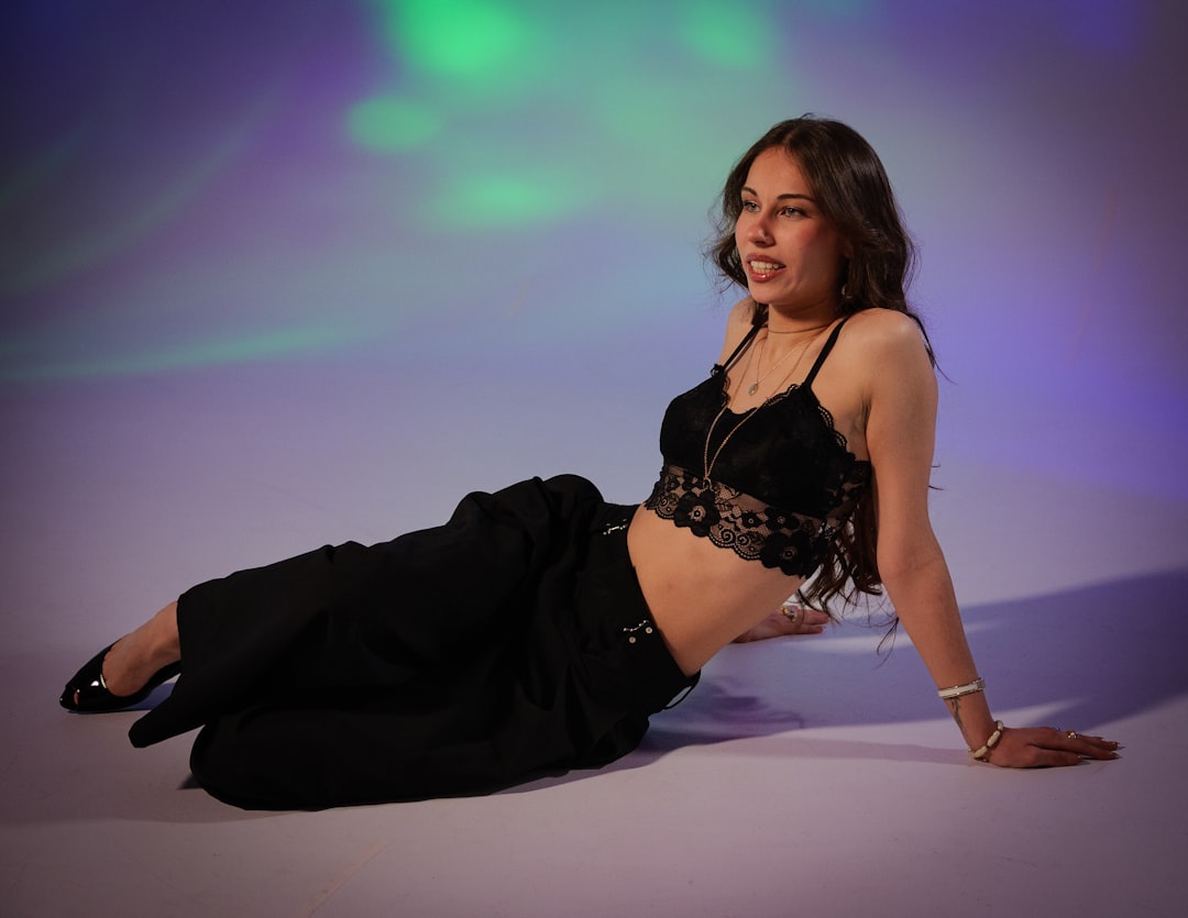 Fine mesh top layered over bralette