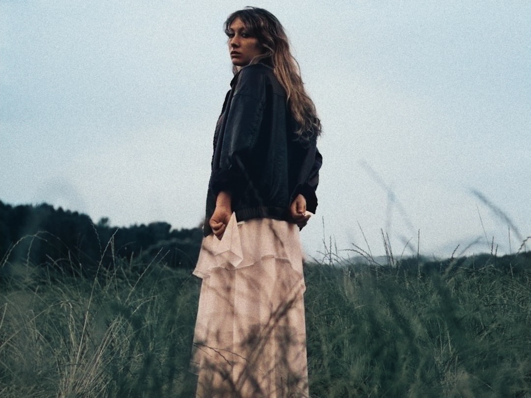 Sheer panel skirt outfit