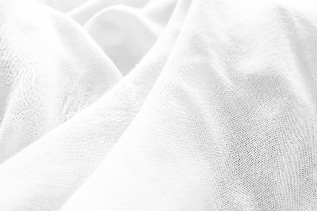 Crisp white cotton fabric texture
