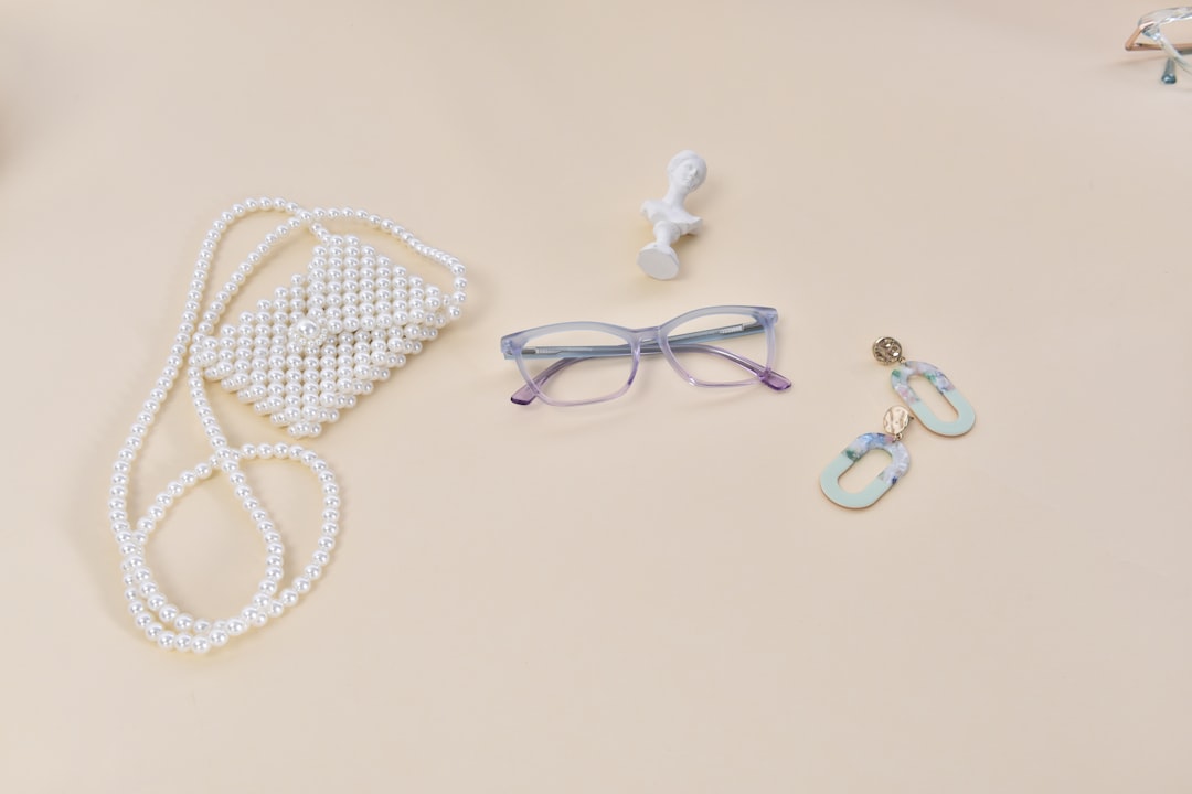 Soft blue fashion accessories